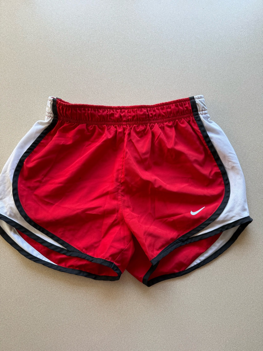 Nike Red, White and Black Athletic Shorts